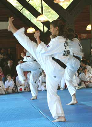 tae kwon do kick