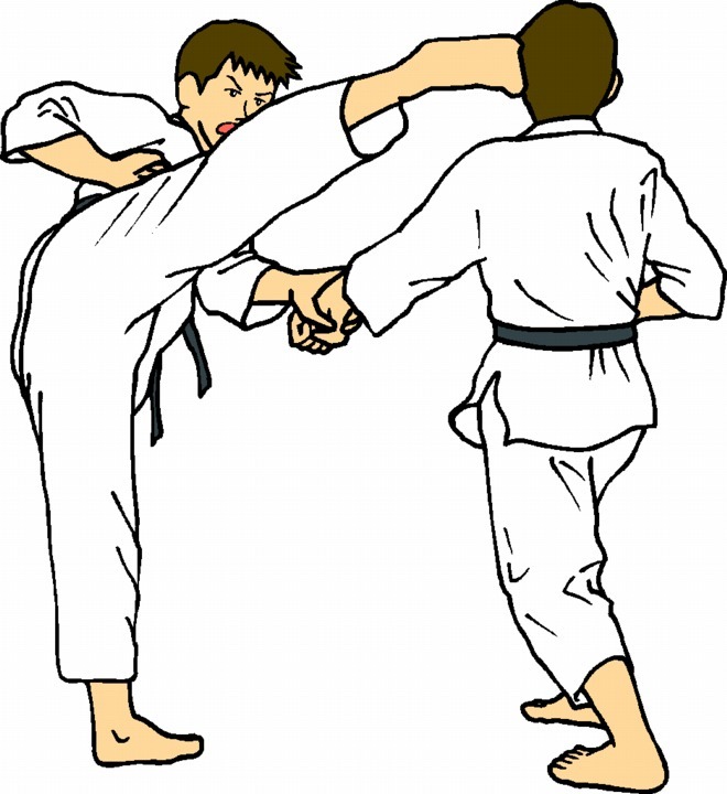 Free Clip Art Exercise. martial arts clip art